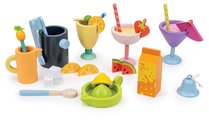 Drevený plážový bar s nápojmi Drinks Trolley Tender Leaf Toys s tabuľkou na písanie kriedou