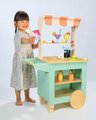 Drevený plážový bar s nápojmi Drinks Trolley Tender Leaf Toys s tabuľkou na písanie kriedou