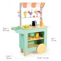 Drevený plážový bar s nápojmi Drinks Trolley Tender Leaf Toys s tabuľkou na písanie kriedou