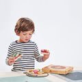 Drevená Pizza Party Tender Leaf Toys so 6 chrumkavými dielmi a 12 potravinami