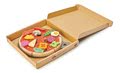 Drevená Pizza Party Tender Leaf Toys so 6 chrumkavými dielmi a 12 potravinami