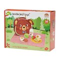 Drevená sada na výlet Little Bear's Picnic Tender Leaf Toys s taškou a potravinami