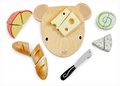 Drevená doska so syrom Cheese Chopping Board Tender Leaf Toys s nožom na krájanie od 24 mes