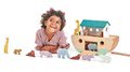Drevená Noemova archa so zvieratkami Noah's Wooden Ark Tender Leaf Toys 10 párov zvierat