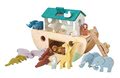 Drevená Noemova archa so zvieratkami Noah's Wooden Ark Tender Leaf Toys 10 párov zvierat