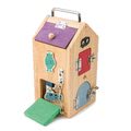 Drevený domček so strašidlami Monster Lock Box Tender Leaf Toys 8 dverí s 8 rôznymi zámkami a 2 strašidlá