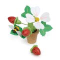 Drevené jahody v kvetináči Strawberry Flower Pot Tender Leaf Toys skladačka s magnetickým čmeliakom