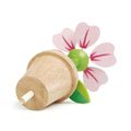 Drevená kvetinka v kvetináči Blossom Flowerpot Tender Leaf Toys rozoberateľná s motýľom a nožničkami