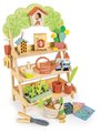 Drevené záhradkárstvo Garden Centre Tender Leaf Toys s vtáčou búdkou náradím a kvetináčmi