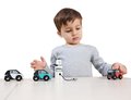 Drevené elektromobily Smart Car Set Tender Leaf Toys s nabíjacou stanicou a 3 autíčkami od 18 mes