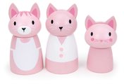 Drevené autíčko s mliečnym barom Kitty´s Milkshake Van Tender Leaf Toys s 3 figúrkami mačičiek