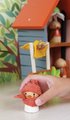 Drevené hniezdo Robin’s Nest Box Tender Leaf Toys s figúrkami vtáčikov a vajíčkom