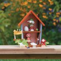 Drevené hniezdo Robin’s Nest Box Tender Leaf Toys s figúrkami vtáčikov a vajíčkom