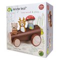 Drevený lesný taxík Timber Taxi Tender Leaf Toys z rozprávky Merrywood Tales s 3 figúrkami od 18 mes