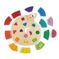 Drevený stočený had Colour Me Happy Tender Leaf Toys 12 farebných tvarov so znakmi