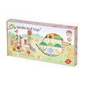 Drevené kocky na záhrade Garden Blocks Tender Leaf Toys s maľovanými obrázkami 24 dielov od 18 mes