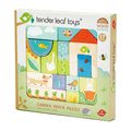 Drevené puzzle na záhrade Garden Patch Puzzle Tender Leaf Toys v ráme s maľovanými obrázkami od 18 mes