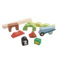 Drevené magnetické puzzle záhrada Garden Magnetic Puzzle 3D Tender Leaf Toys s maľovanými obrázkami od 18 mes