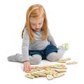 Drevené domino záhradná cestička Garden Path Tender Leaf Toys 22 dielov v plátenej taške od 18 mes