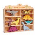 Drevené prehistorické zvieratá na poličke 24 ks Dinosaurs set Tender Leaf Toys 