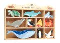 Drevené morské zvieratá na poličke 10 ks Coastal set Tender Leaf Toys 
