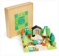 Drevená skladačka záhrada My Little Garden Designer Tender Leaf Toys 67-dielna súprava v boxe