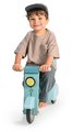 Drevené odrážadlo Donáška jedla Delivery Scooter Tender Leaf Toys s gumenými kolesami a plátená taška od 24 mes