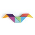 Drevená magnetická stavebnica Designer Magblocs Tender Leaf Toys 8 trojuholníkových tvarov vo vrecku