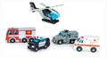 Drevené záchranárske vozidlá Emergency Vehicles Tender Leaf Toys 5 druhov autíčok