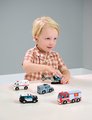 Drevené záchranárske vozidlá Emergency Vehicles Tender Leaf Toys 5 druhov autíčok
