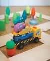 Drevené stohovateľné autíčka Stacking Cars Tender Leaf Toys 7 druhov autíčok pre rozvoj jemnej motoriky od 18 mes