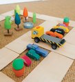 Drevené stohovateľné autíčka Stacking Cars Tender Leaf Toys 7 druhov autíčok pre rozvoj jemnej motoriky od 18 mes