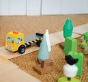 Drevené stohovateľné autíčka Stacking Cars Tender Leaf Toys 7 druhov autíčok pre rozvoj jemnej motoriky od 18 mes