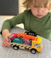 Drevené stohovateľné autíčka Stacking Cars Tender Leaf Toys 7 druhov autíčok pre rozvoj jemnej motoriky od 18 mes