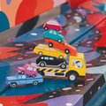 Drevené stohovateľné autíčka Stacking Cars Tender Leaf Toys 7 druhov autíčok pre rozvoj jemnej motoriky od 18 mes