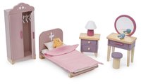 Drevený domček pre bábiky Mulberry Mansion Tender Leaf Toys 3 poschodový so 6 izbami a nábytkom