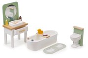 Drevený domček pre bábiky Mulberry Mansion Tender Leaf Toys 3 poschodový so 6 izbami a nábytkom